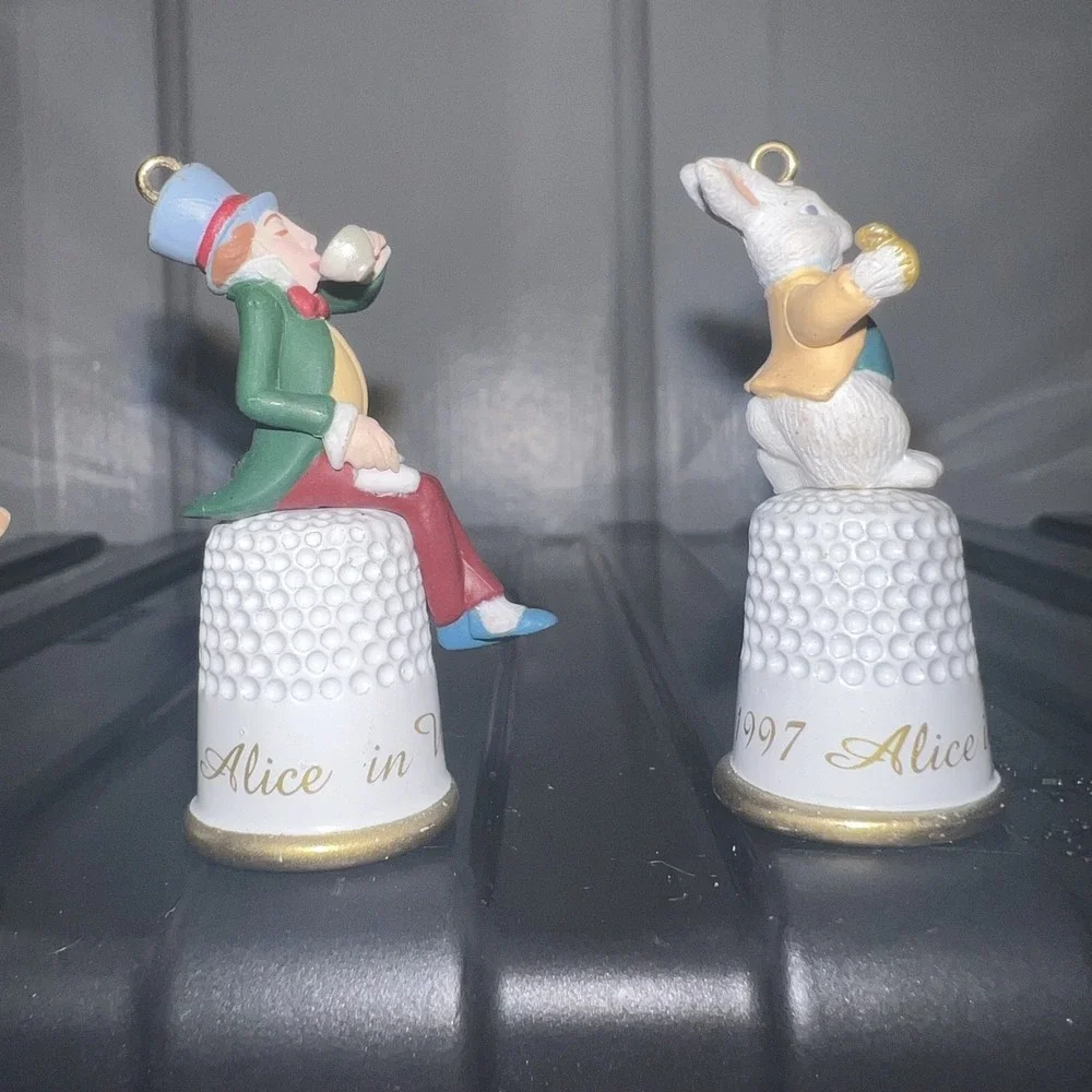 Hallmark Keepsake Mini Ornaments‎ Alice in wonderland Series Complete Set Bell